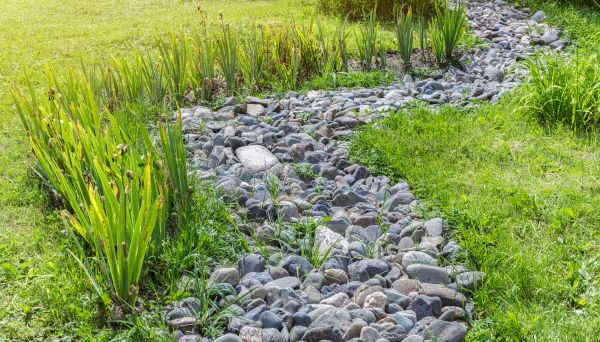 River Rock Garden Installation in Danville