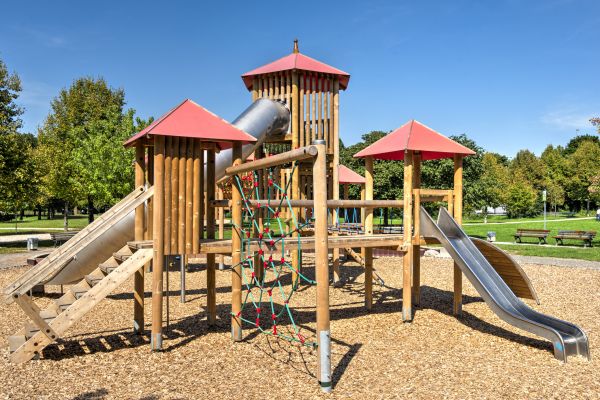Playground Mulching Service in Danville