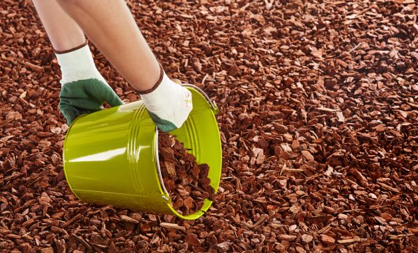 Wood Chip Landscaping in Danville